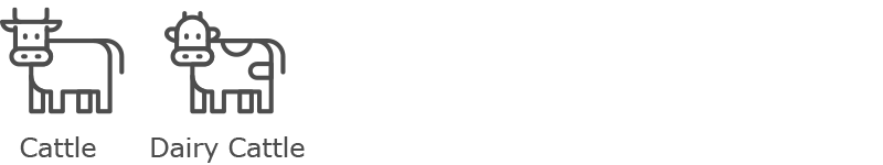 cattle, dairy cattle (icon)