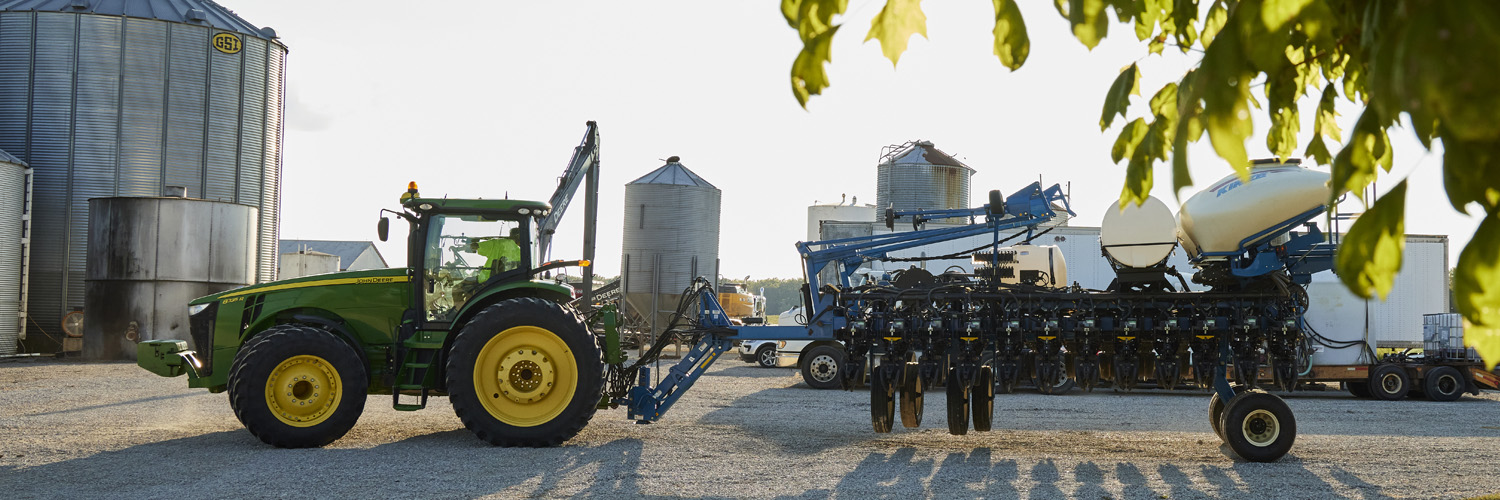 tractor towing water