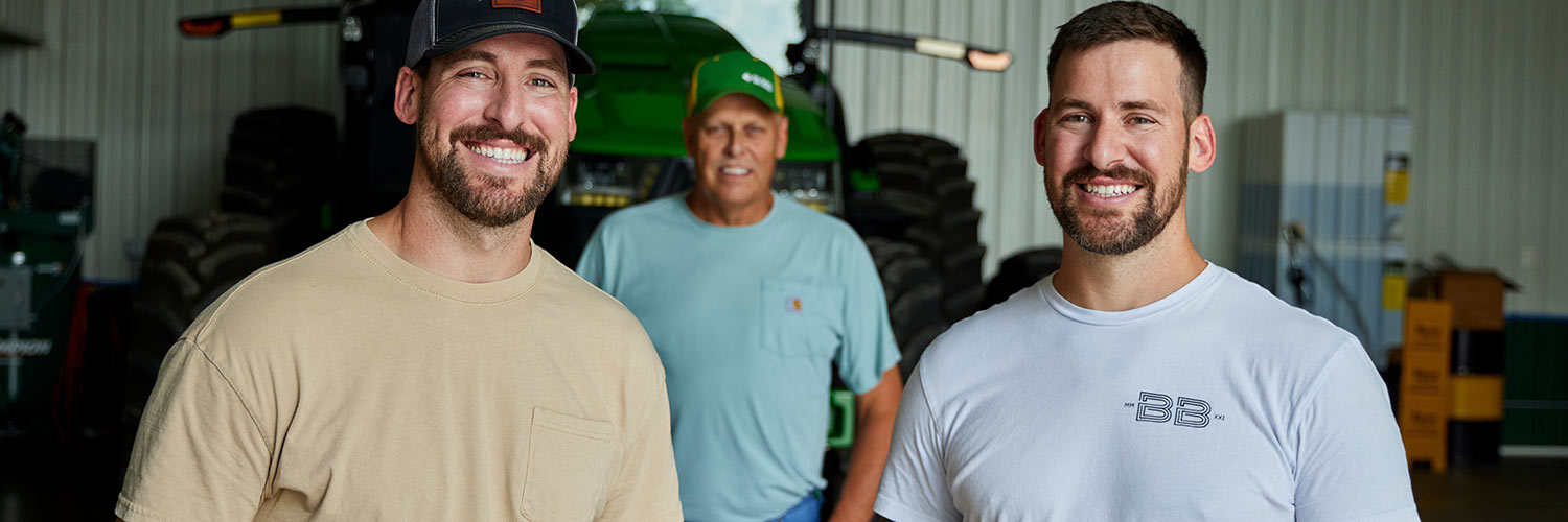Jordon, Jerrod, and their father Jim Baird